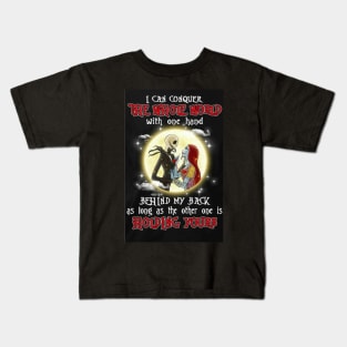 Jack and Sally, the nightmare before Christmas, jack halloween, Halloween Love Kids T-Shirt